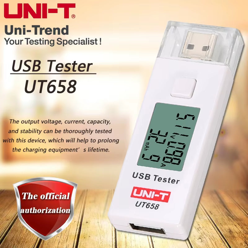 UT658 UT658B USB Tester Mobile Phone Notebook Mobile Power Safety Monitor 3.0V-9.0V/0.0A-3.0A