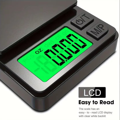 Precision Pocket Scale 1000G X 0.01G - Digital Gram, Food, Jewelry, Ounces/Grains Scale with Backlit LCD - Mini Scale for Travel