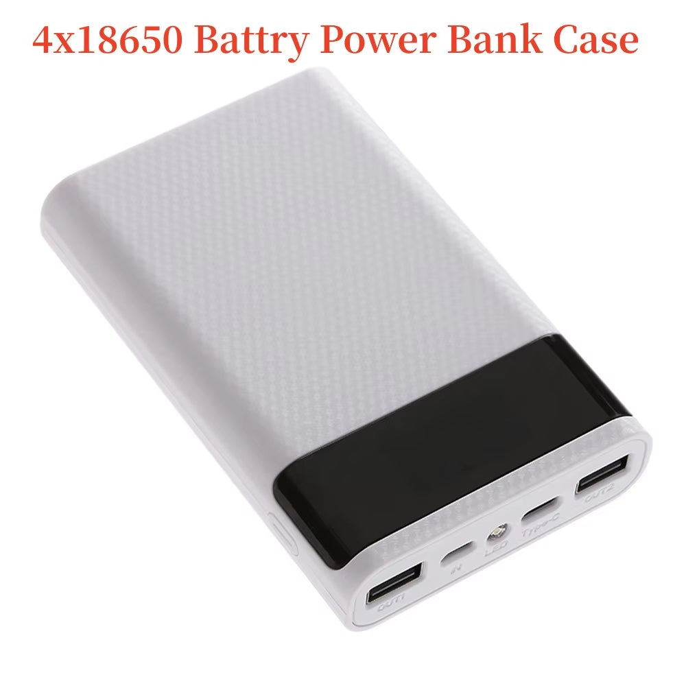 18650 Diy Charge Power Bank Case Storage Box 20000Mah Dual USB Type C Power Bank Shell Case without Battery for Iphone Xiaomi