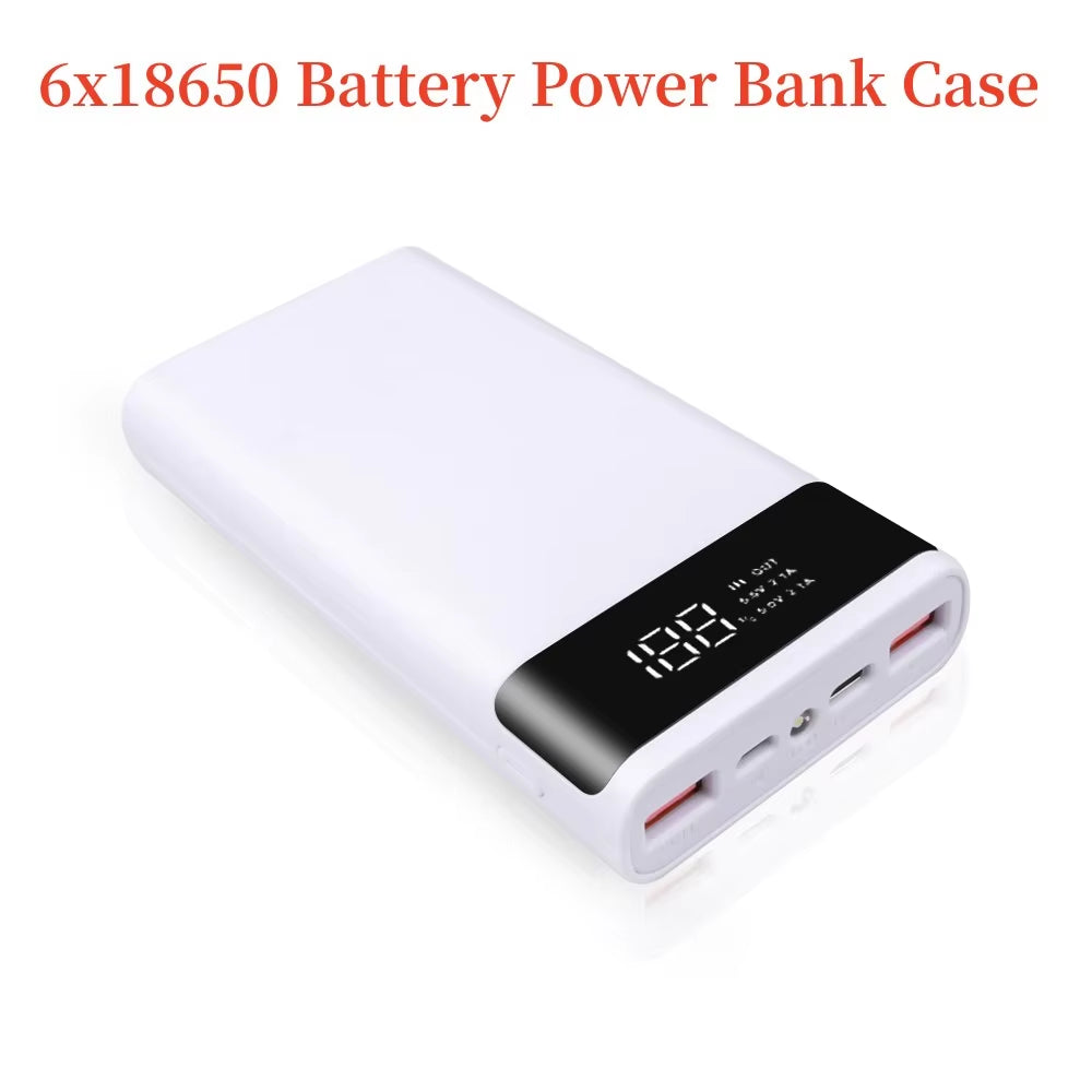 18650 Diy Charge Power Bank Case Storage Box 20000Mah Dual USB Type C Power Bank Shell Case without Battery for Iphone Xiaomi