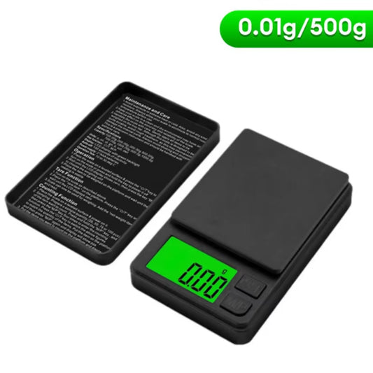 Precision Pocket Scale 1000G X 0.01G - Digital Gram, Food, Jewelry, Ounces/Grains Scale with Backlit LCD - Mini Scale for Travel