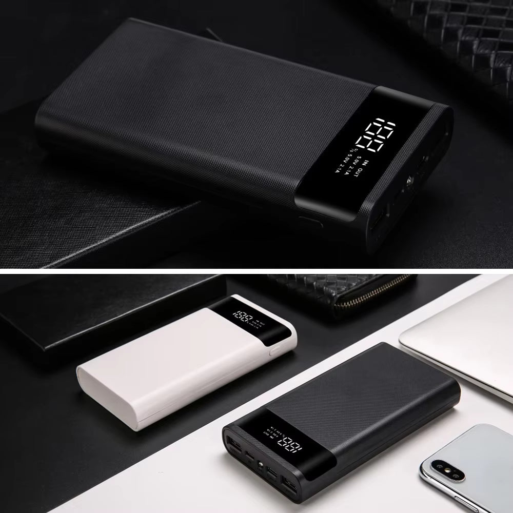 18650 Diy Charge Power Bank Case Storage Box 20000Mah Dual USB Type C Power Bank Shell Case without Battery for Iphone Xiaomi