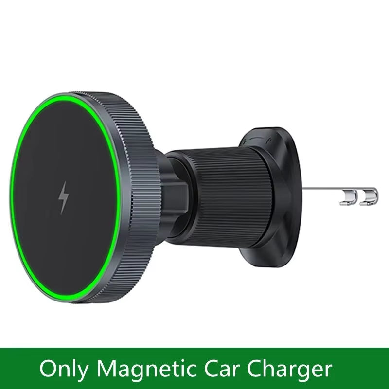 Magnetic Car Wireless Charger Stand Bracket Magnet Car Phone Holder Mount Fast Charging Station for Iphone 15 14 13 12 Pro Max