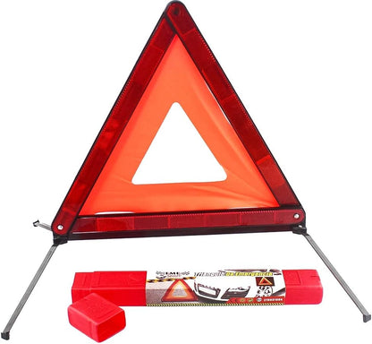 Triangle D'Urgence De Voiture Pliable, Homologué E27 27R031004, Boîtier De Rangement De Dimensions Réduites, Pour Urgence Routière